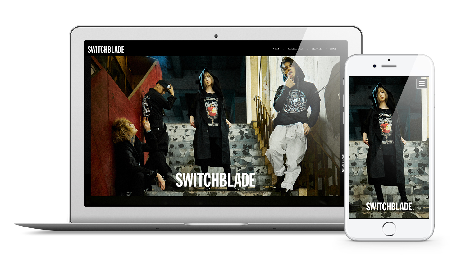 HYDEプロデュースブランド「SWITCHBLADE」のオフィシャルサイトを